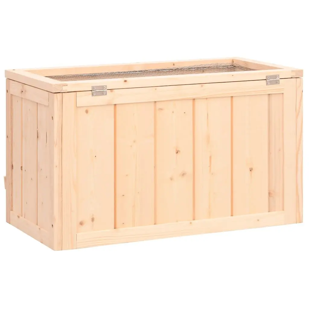 Hamster Cage for Small Animals 60x30x35 cm Solid Fir Wood