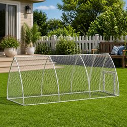 Outdoor Chicken Cage 300x105x120cm - Galvanised Steel Structure