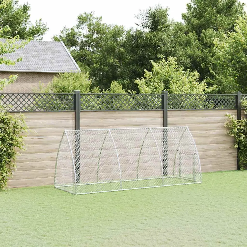 Chicken Cage Outdoor Enclosure for Small Animals 300x105x120cm Galvanised Steel