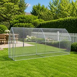 Chicken Cage Specifications: 400x105x182 cm, Galvanised Steel