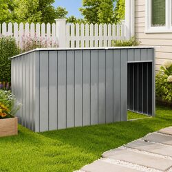Dog House Specifications: Anthracite Steel Outdoor Shelter