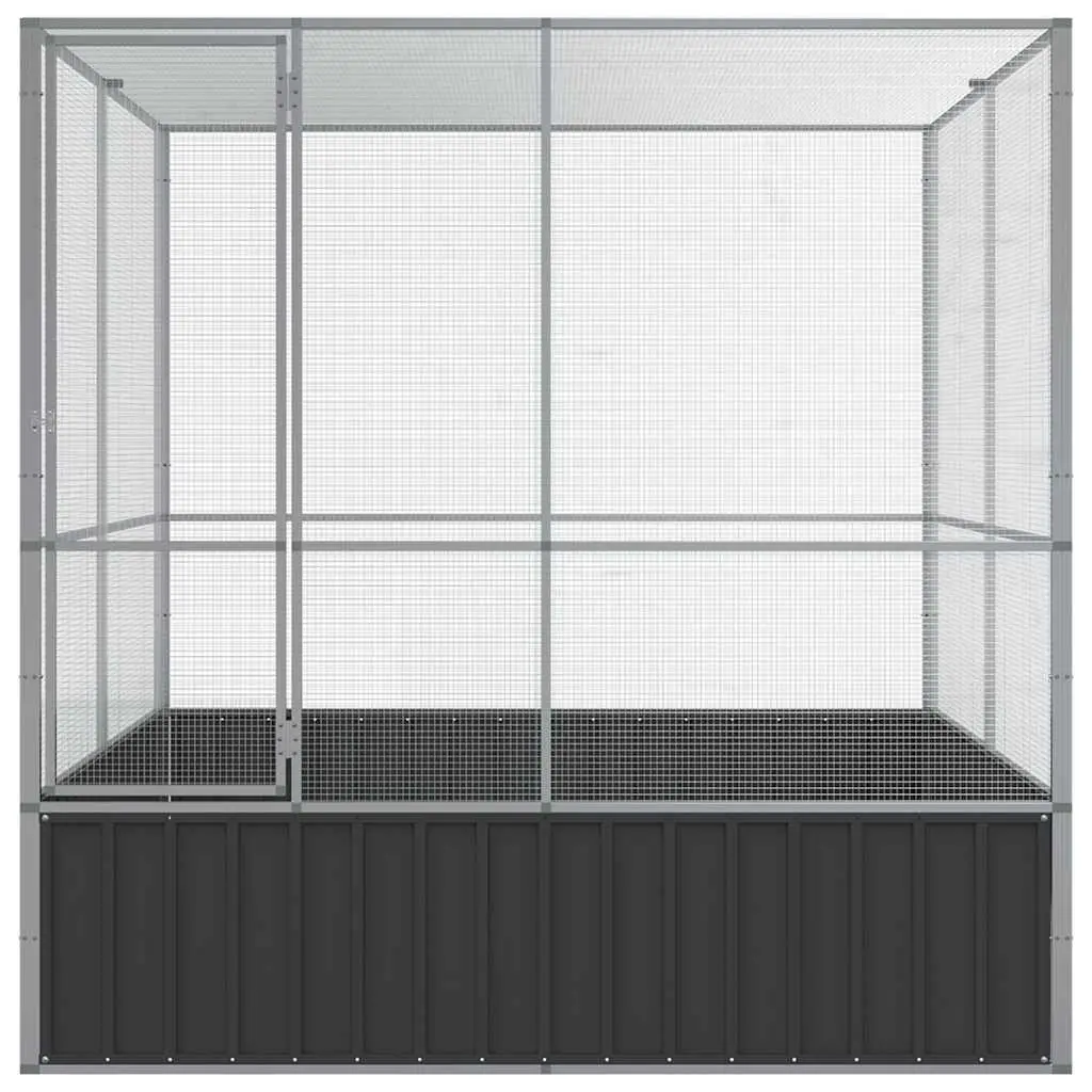 Bird Aviary Indoor Outdoor Large Steel Cage 211x207x212cm