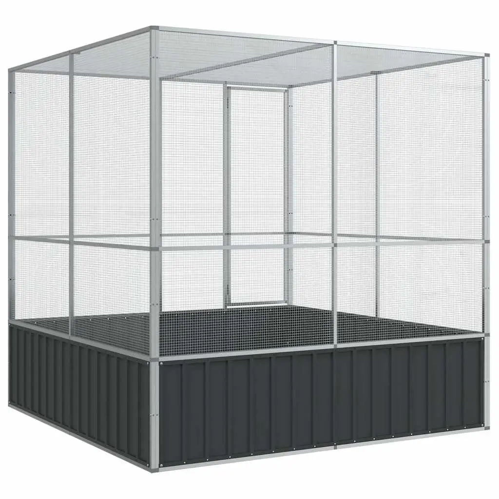 Bird Aviary Indoor Outdoor Large Steel Cage 211x207x212cm