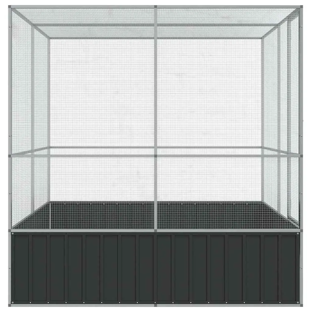 Bird Aviary Indoor Outdoor Large Steel Cage 211x207x212cm