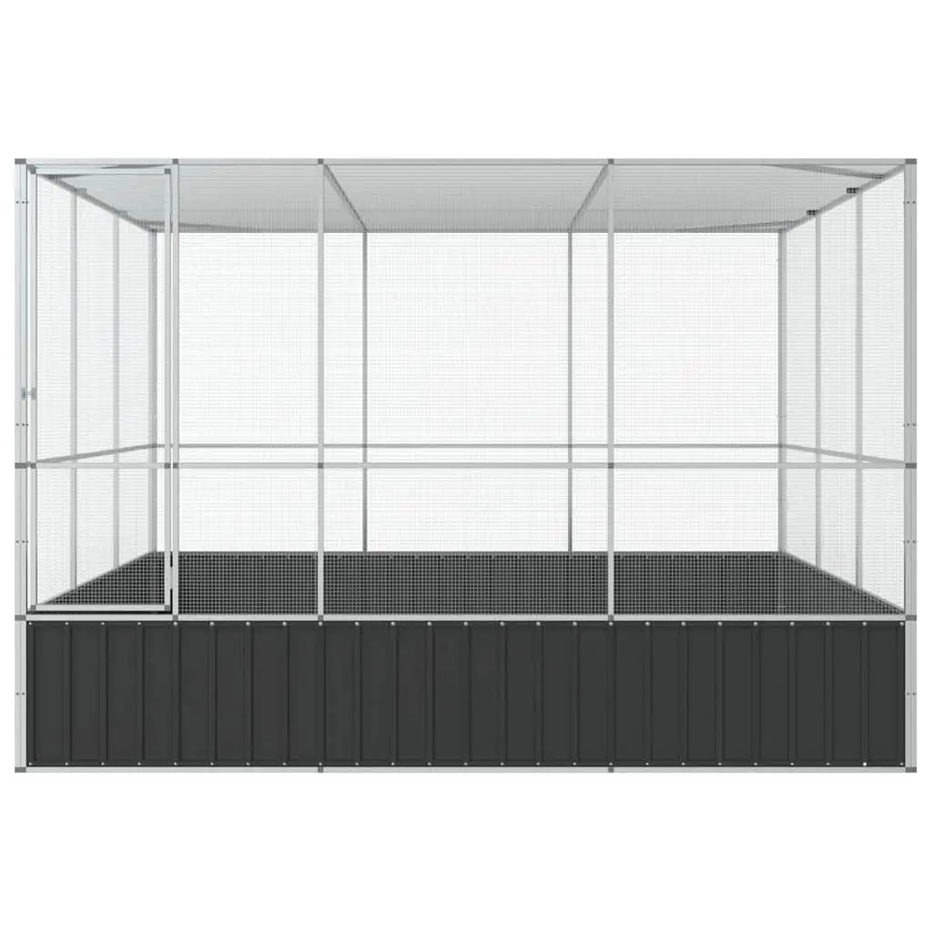 Large Bird Cage Outdoor Aviary 311x307x212cm Galvanised Steel Mesh