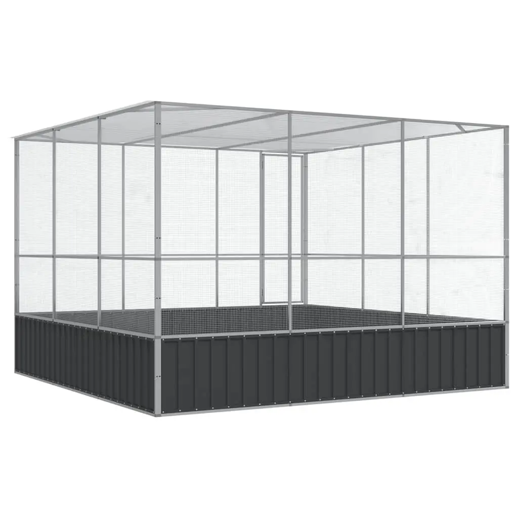 Large Bird Cage Outdoor Aviary 311x307x212cm Galvanised Steel Mesh