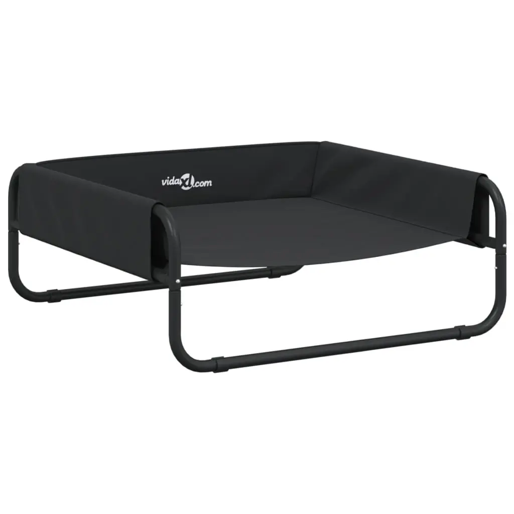 Elevated Dog Bed Indoor Outdoor Anthracite Oxford Fabric Steel Frame