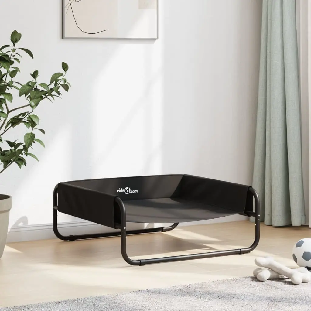 Elevated Dog Bed Indoor Outdoor Anthracite Oxford Fabric Steel Frame