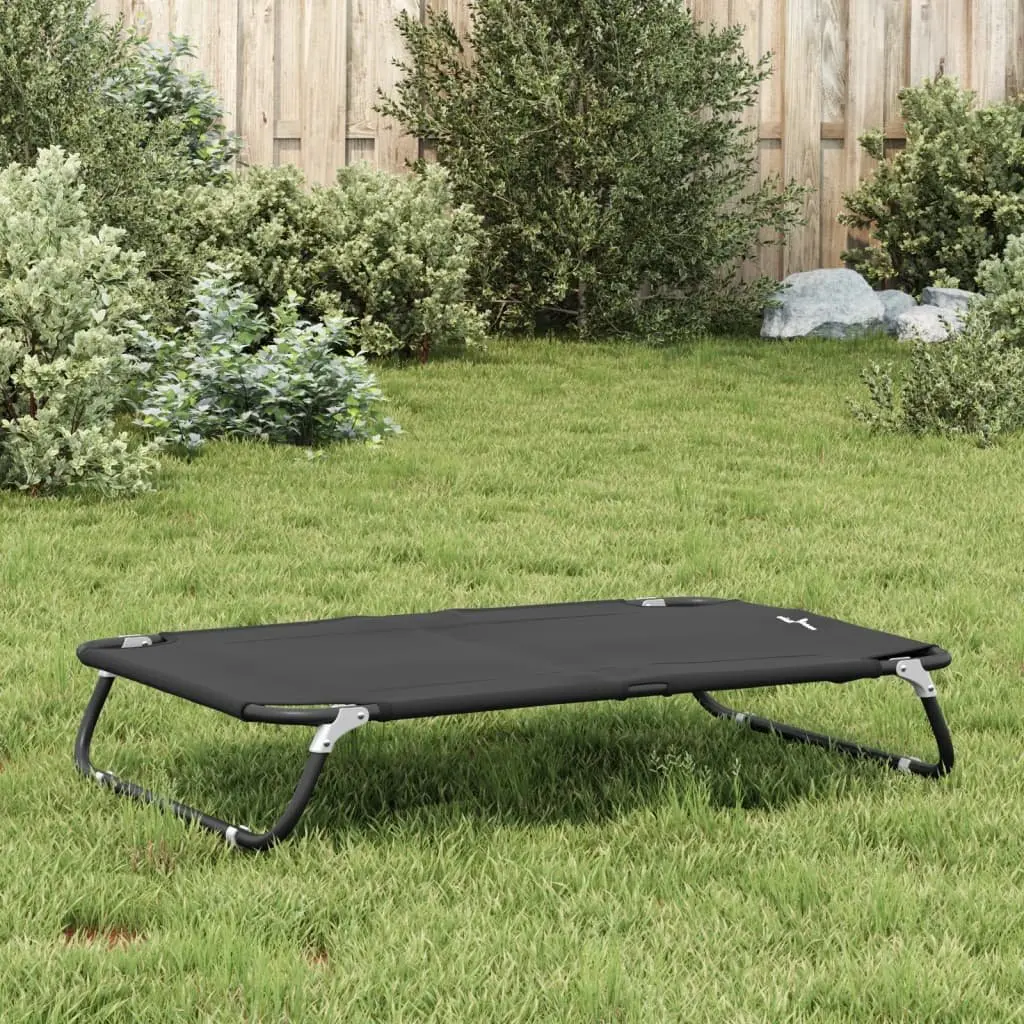 Foldable Elevated Dog Bed in Anthracite
