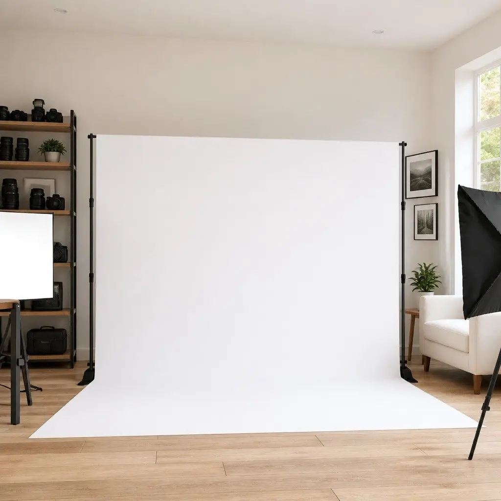Backdrop Stand with Steel Construction 175-305cm Width