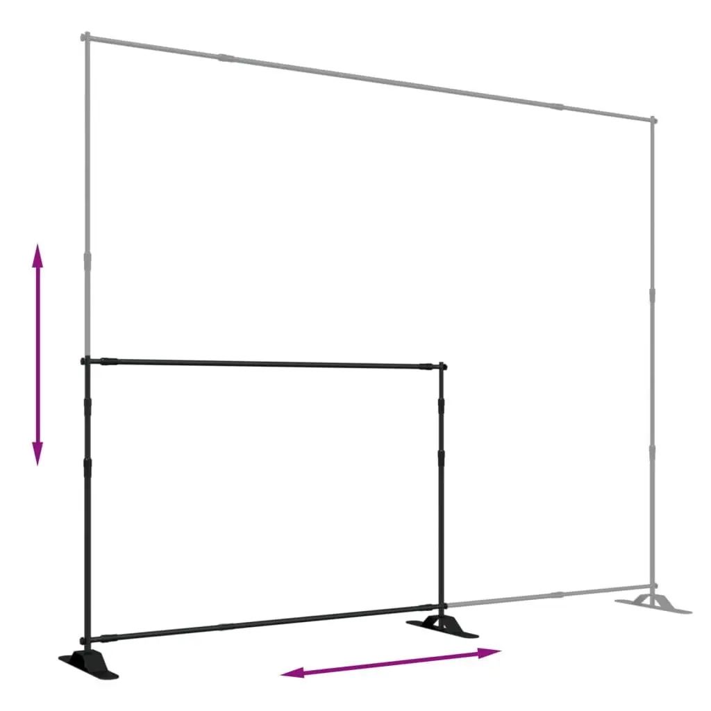 Backdrop Stand with Steel Construction 175-305cm Width