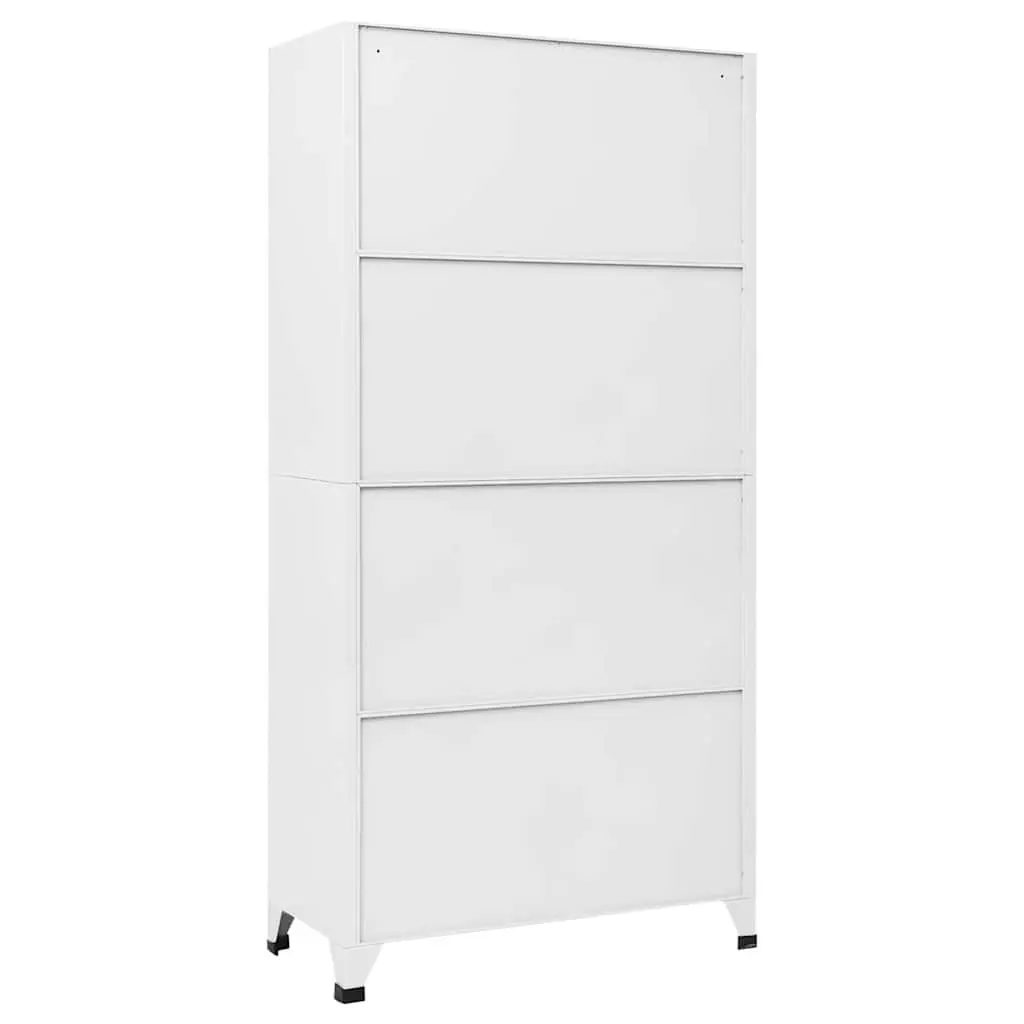 Locker Cabinet Storage 9 Compartments Steel Industrial Grey 90x45x180cm
