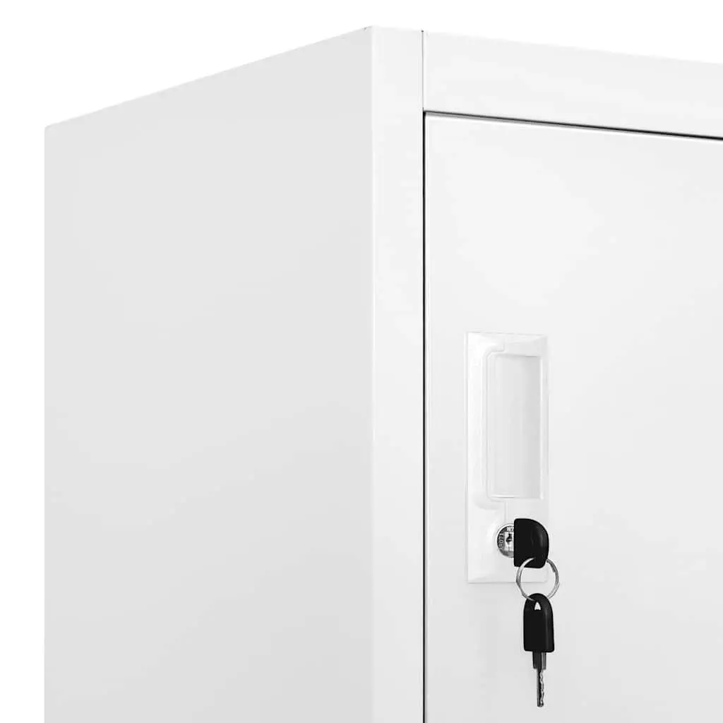 Locker Cabinet Storage 9 Compartments Steel Industrial Grey 90x45x180cm