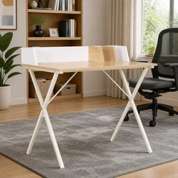 Compact Modern Workstation Desk - 80 x 50 x 84 cm