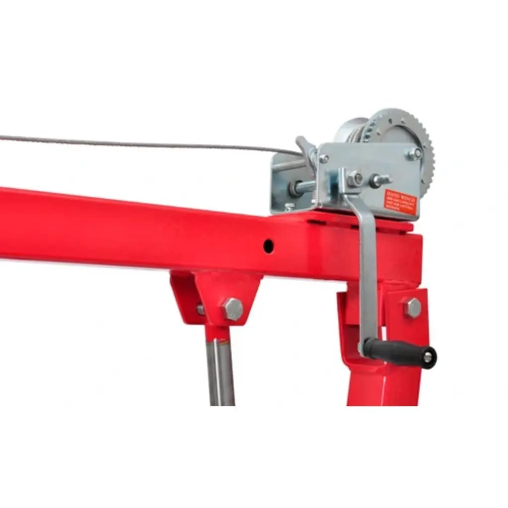 Pickup Crane for Truck Bed Manual Winch 360 Degree Swivel Head