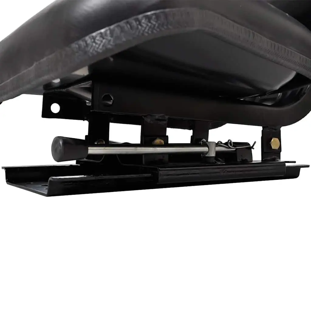 Tractor Seat with Backrest Outdoor Garden Equipment Black Padded Foam