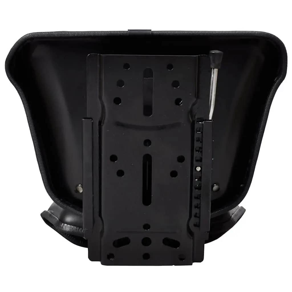 Tractor Seat with Backrest Outdoor Garden Equipment Black Padded Foam