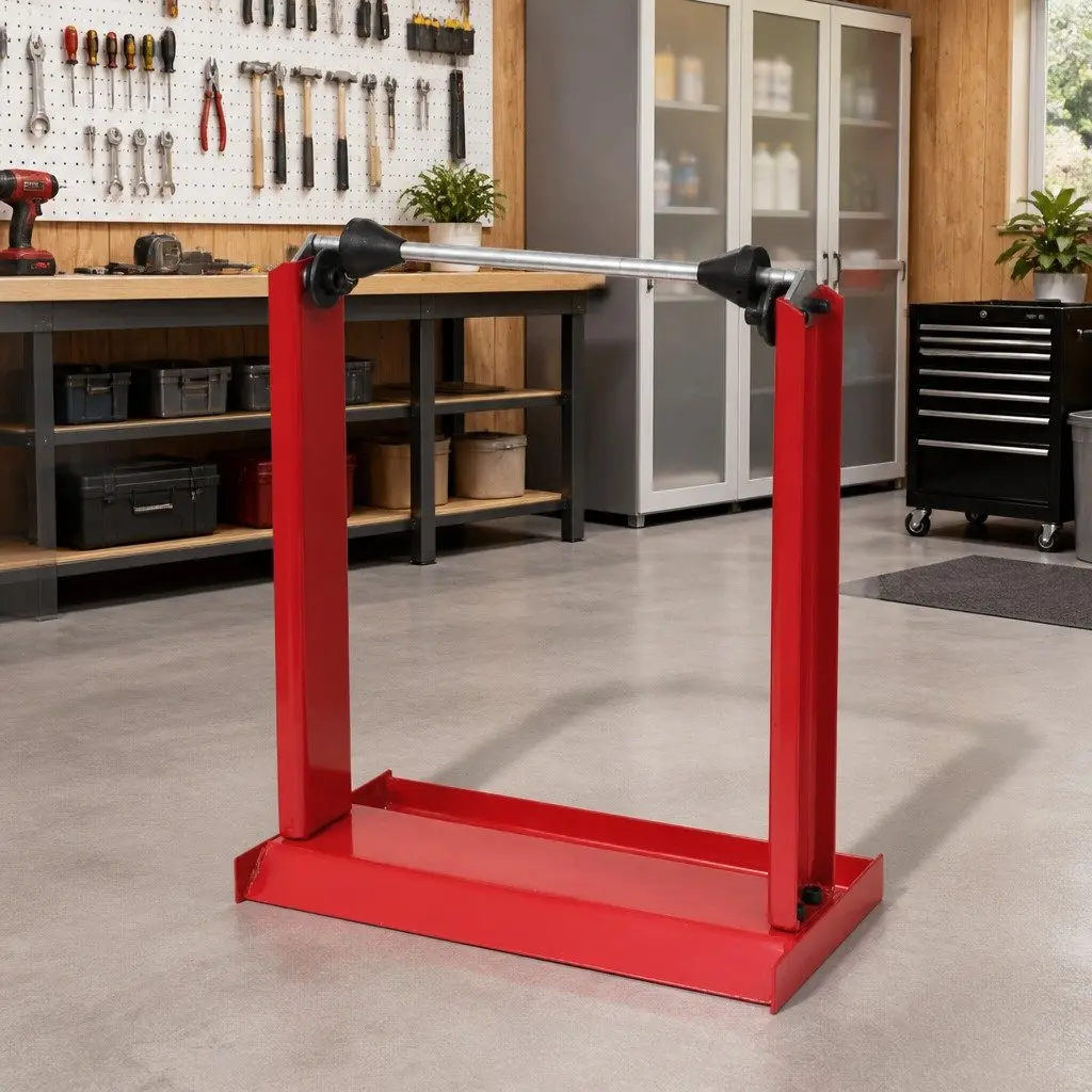 Motorcycle Wheel Balancer Stand Professional Gravity Tire Balancing Tool Red