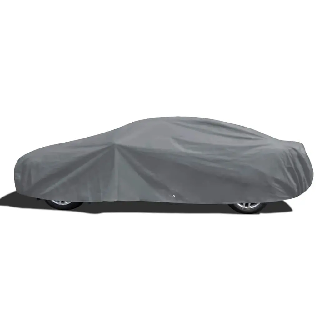 Grey Nonwoven Fabric Car Cover M Size