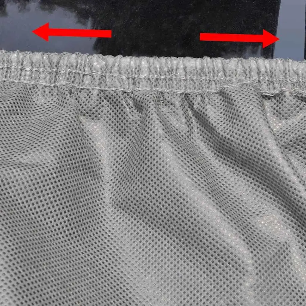Grey Nonwoven Fabric Car Cover M Size