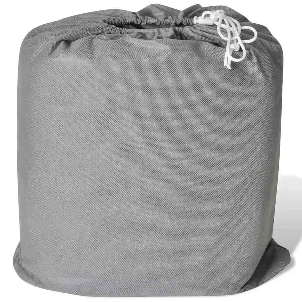 Car Storage Cover Grey Nonwoven Fabric Sedan Protective Dust Shield XL Size