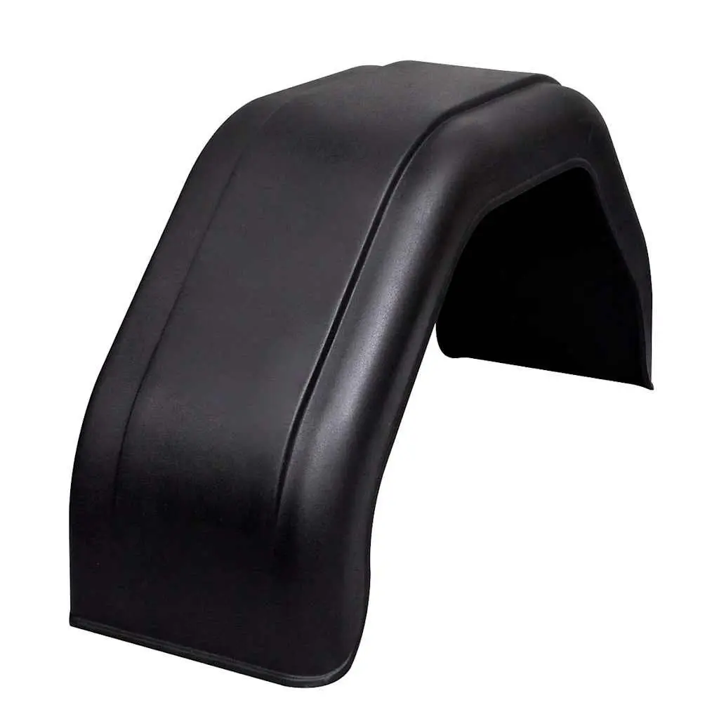 Mudguard for Trailer Wheels Black 200 x 680 mm 2 Piece Set