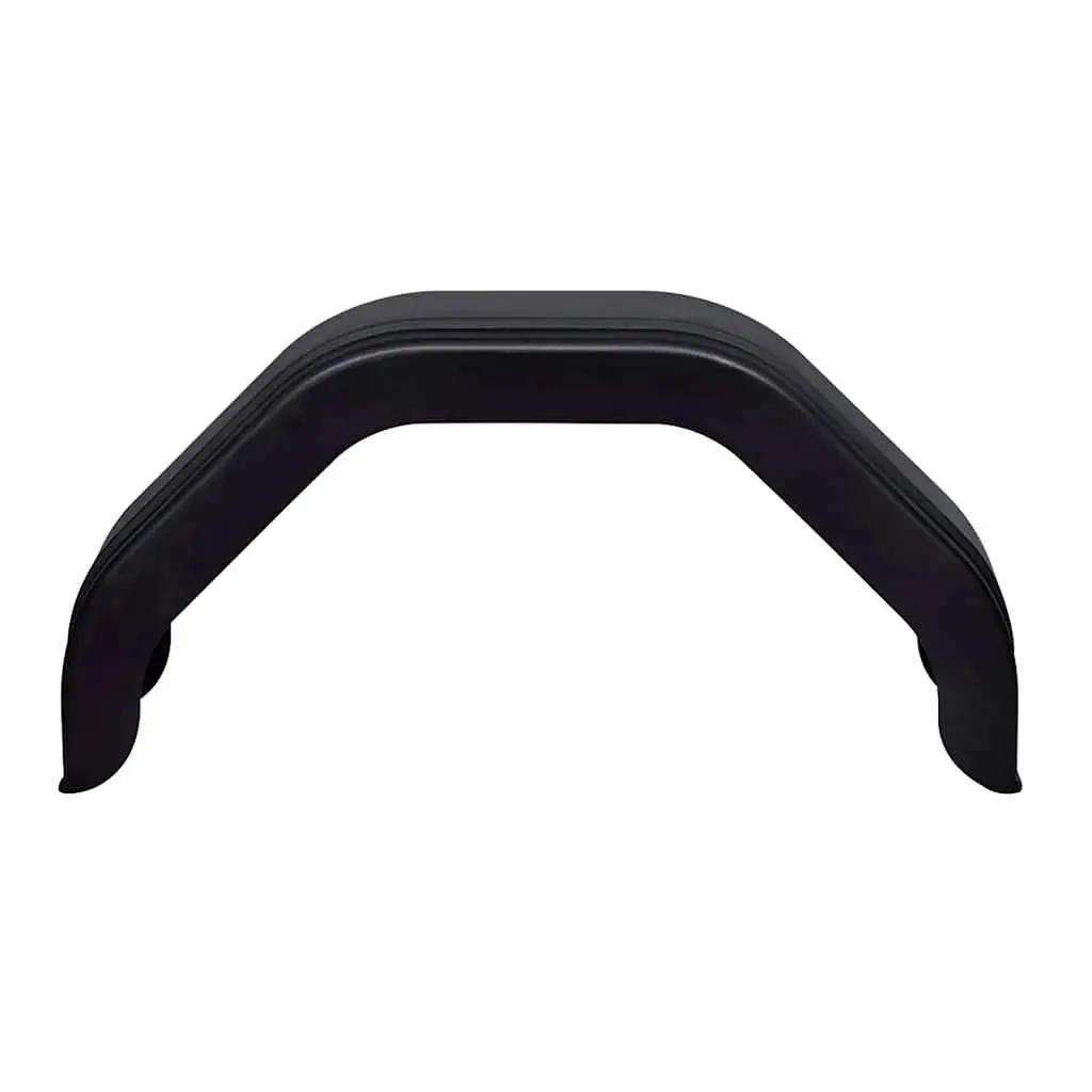 Mudguard for Trailer Wheels Black 200 x 680 mm 2 Piece Set