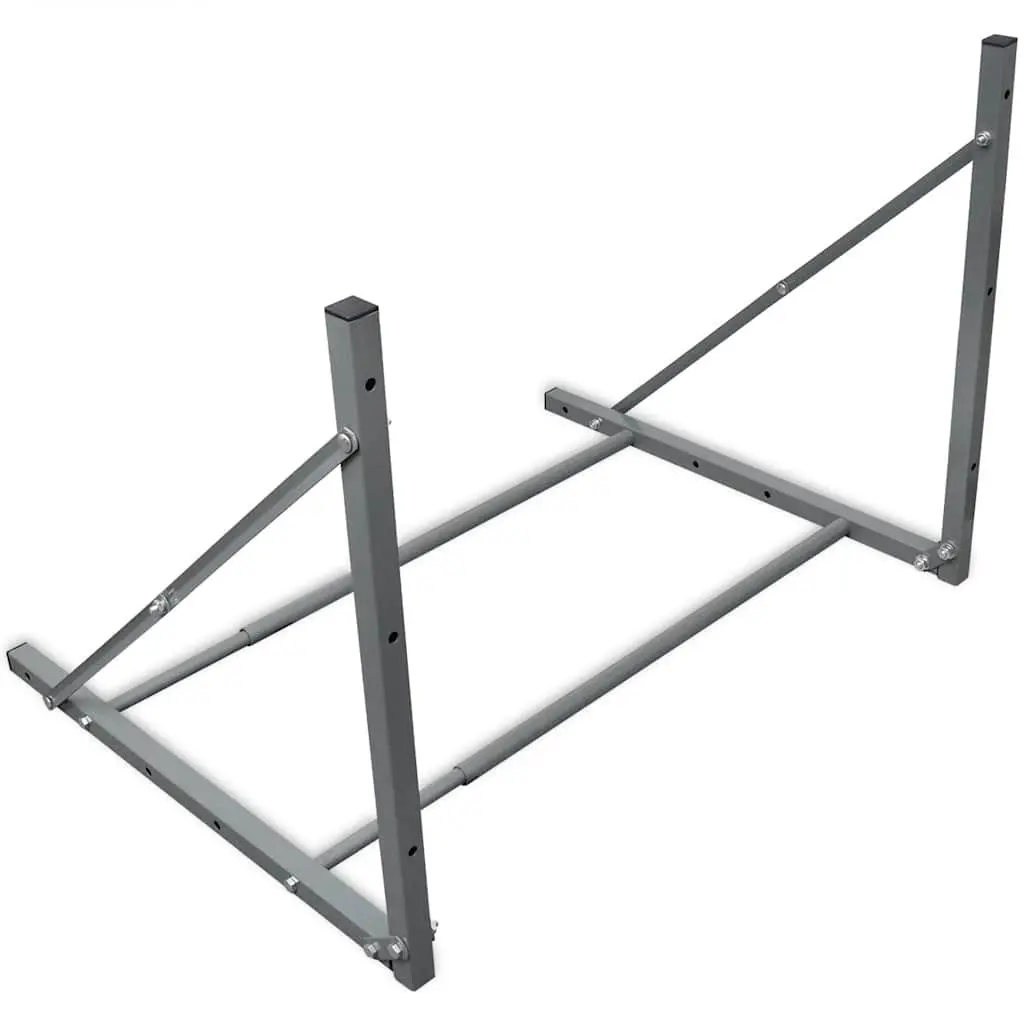 Foldable Tyre Rack Wall Mounted Storage Steel Adjustable 81-122cm Garage