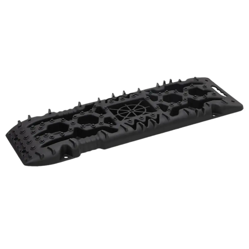 Traction Boards 2 Piece Off-Road Vehicle Recovery Tracks Black 107 x 31 x 7 cm