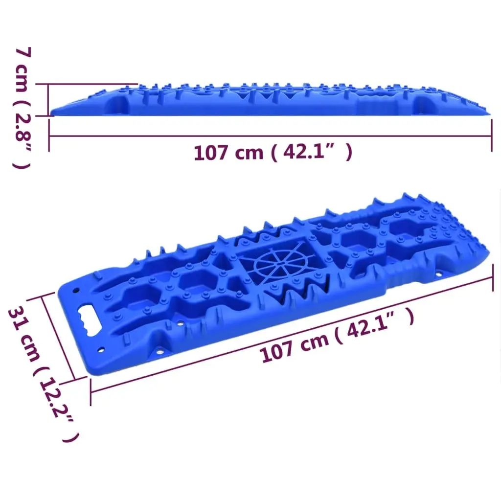Blue Recovery Tracks for Vehicles