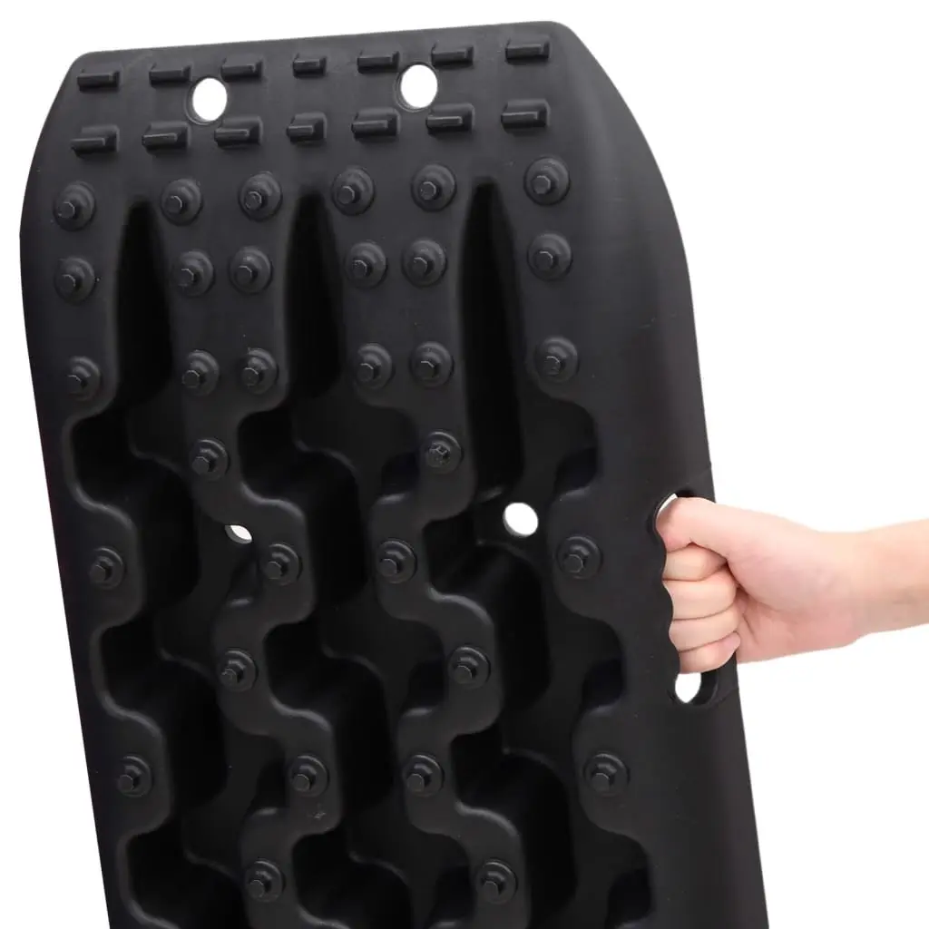Traction Boards Off-Road Recovery Track 106 x 30.5 cm Black Nylon 2 Piece