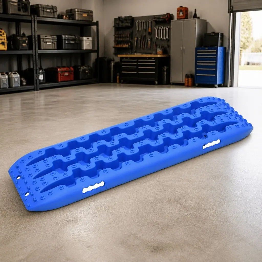 Traction Boards 2 pcs Blue 106x30.5x7 cm Vehicle Recovery Off-Road Emergency Kit