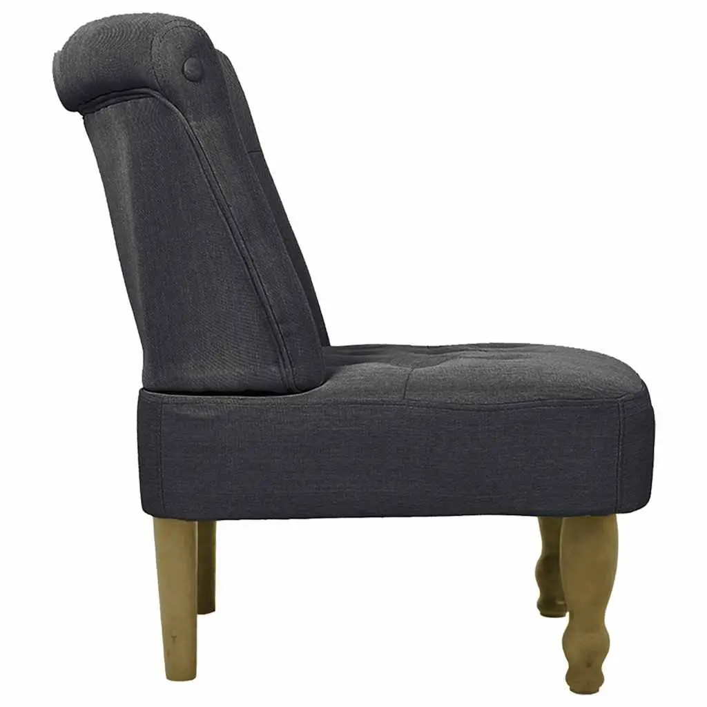 French Style Arm Chair Living Room Grey Fabric