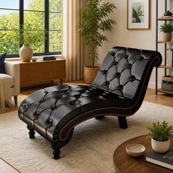 Quality Brown Faux Leather Chaise Lounge Specifications