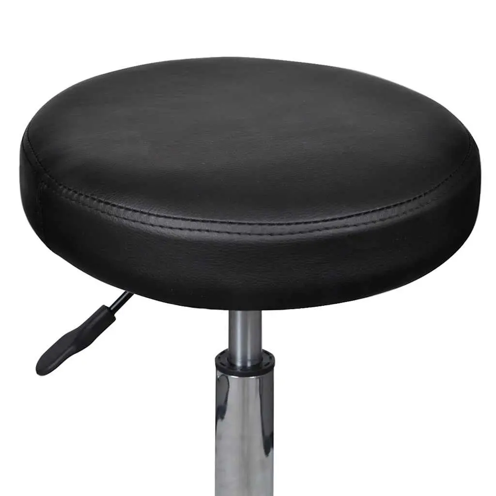 Office Stool Black Adjustable Height for Home and Workspace