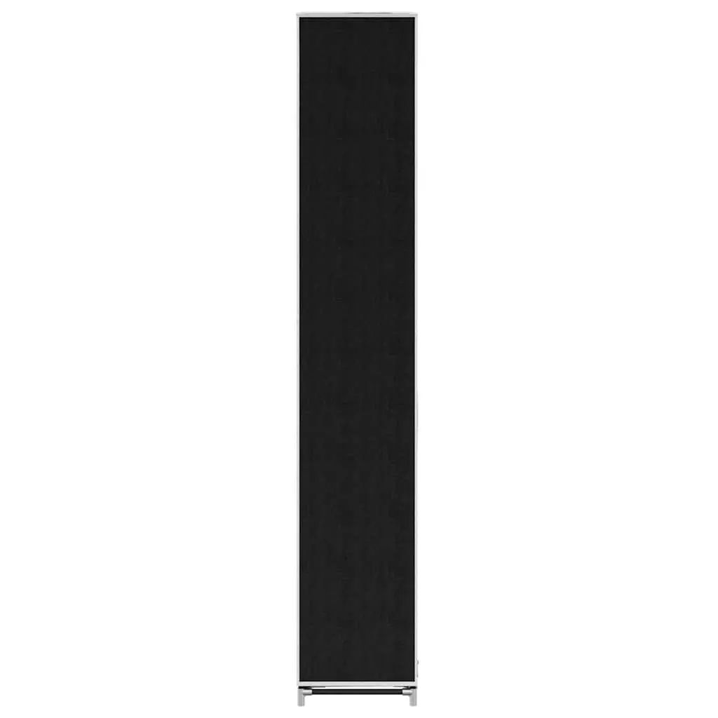 Fabric Shoe Cabinet 8 Tier Shoe Rack Storage Organiser with Dust Cover Black