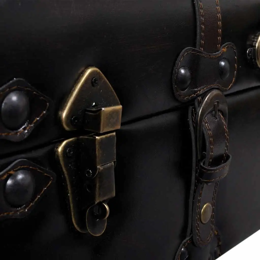 Long Storage Bench for Hallway Entryway Brown Tufted Cushion Faux Leather MDF