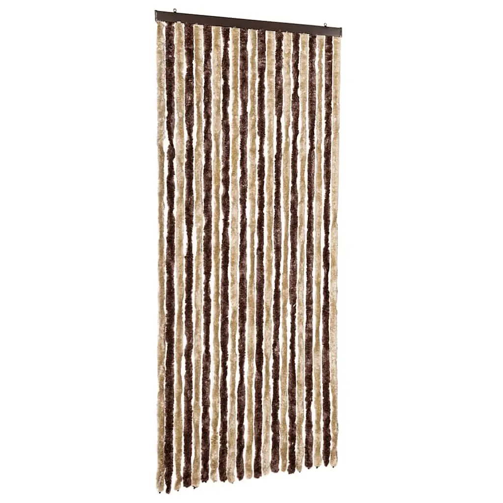 Insect Curtain Chenille 90x220 cm Beige Light Brown Fly Mosquito Door Screen
