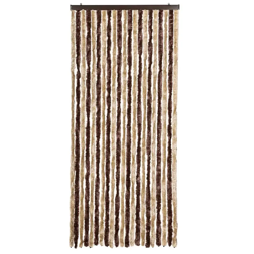Insect Curtain Chenille 90x220 cm Beige Light Brown Fly Mosquito Door Screen