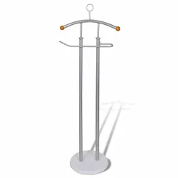 Metal Frame Coat and Shirt Organiser with MDF Base