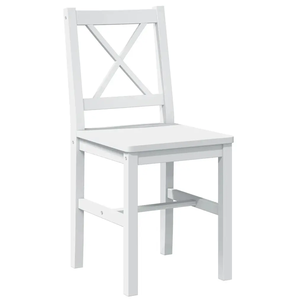 5 Piece Dining Set White Dining Table and 4 Chairs Kitchen Dining Room Furniture