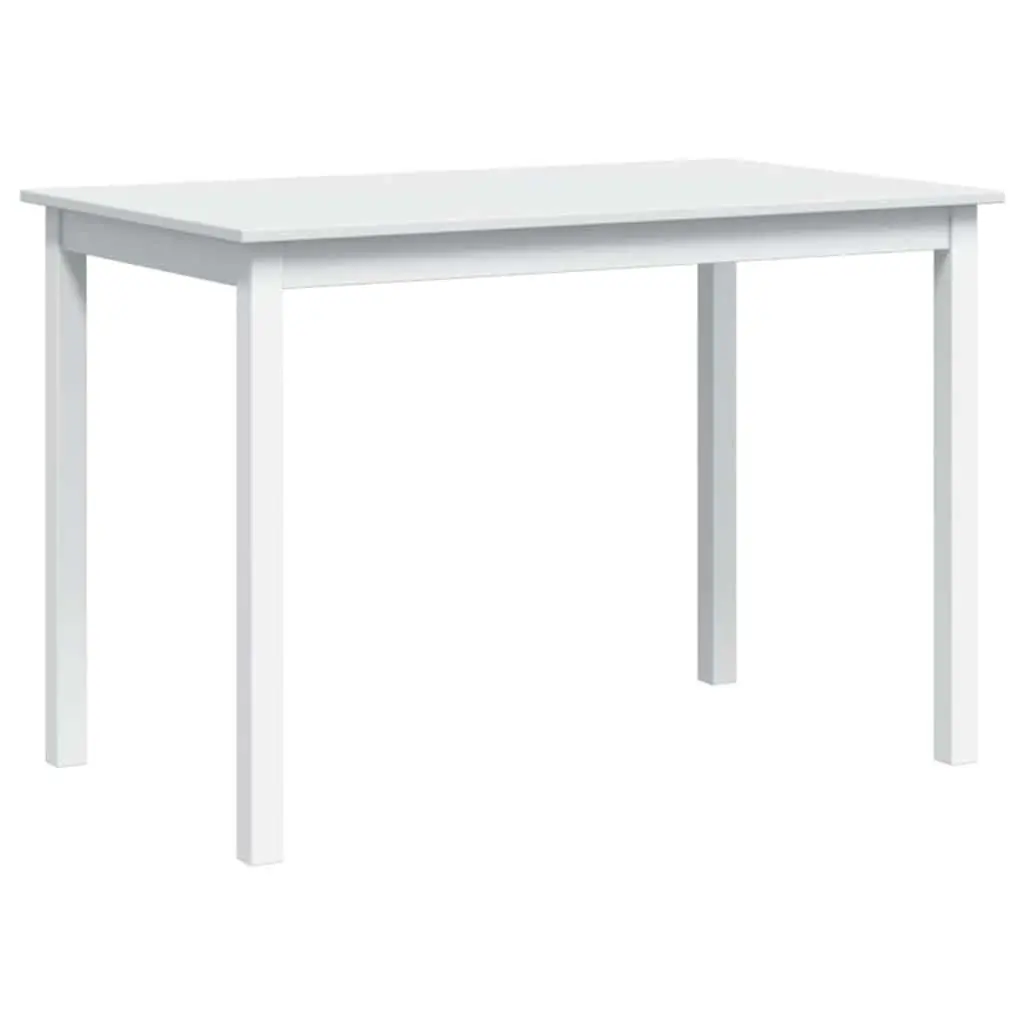 5 Piece Dining Set White Dining Table and 4 Chairs Kitchen Dining Room Furniture