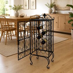 Floor Standing Wine Rack Specifications: 28 Bottles Capacity