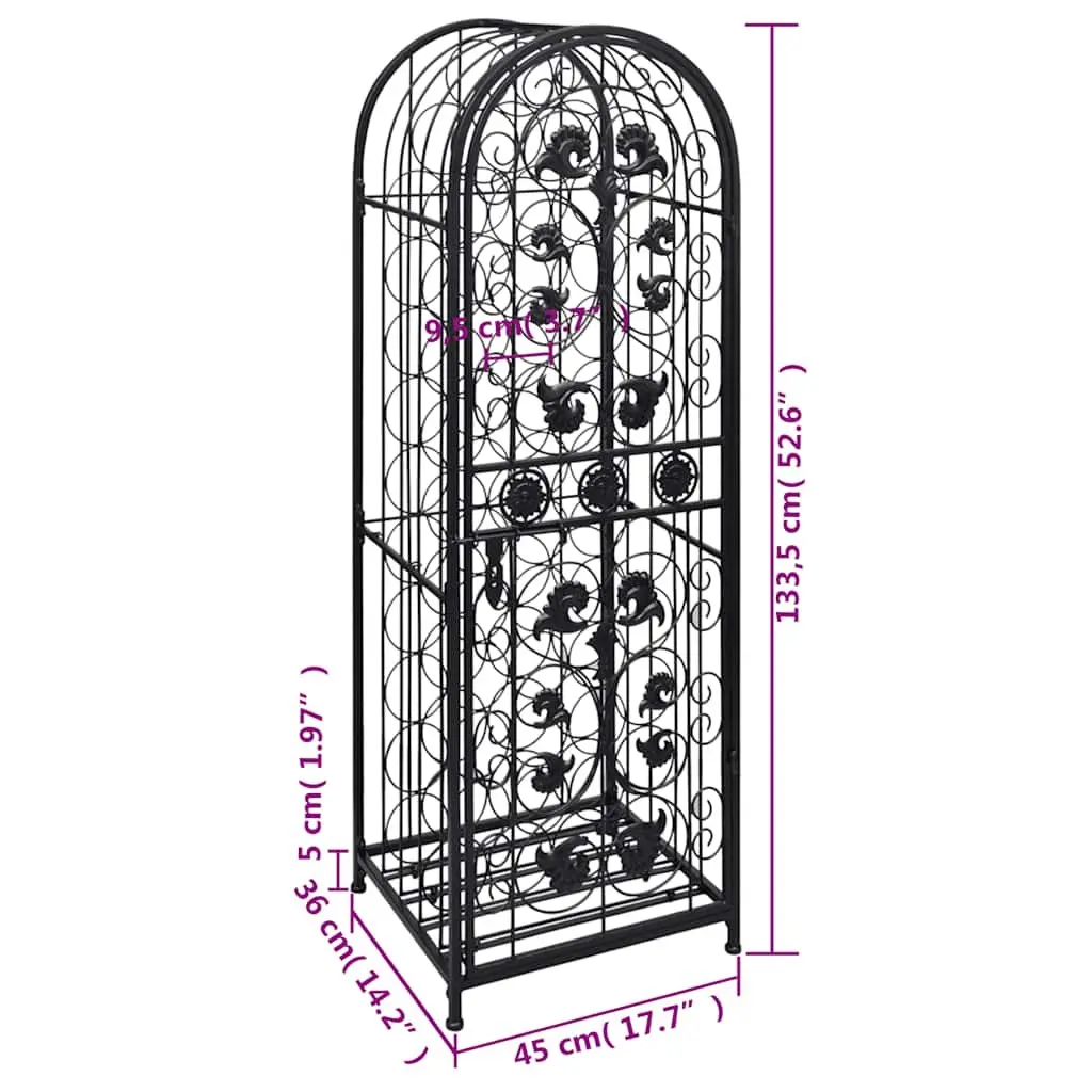 45 Bottle Floor Standing Wine Rack