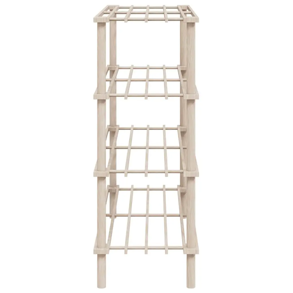 Wooden Shoe Rack 4-Tier Storage Organiser Entryway Hallway Footwear Display Unit