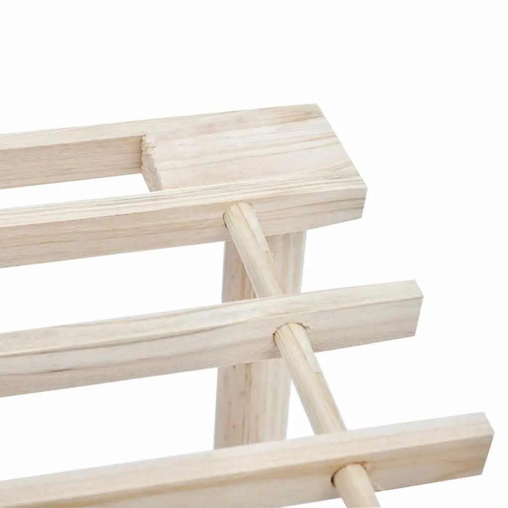 Wooden Shoe Rack 4-Tier Storage Organiser Entryway Hallway Footwear Display Unit