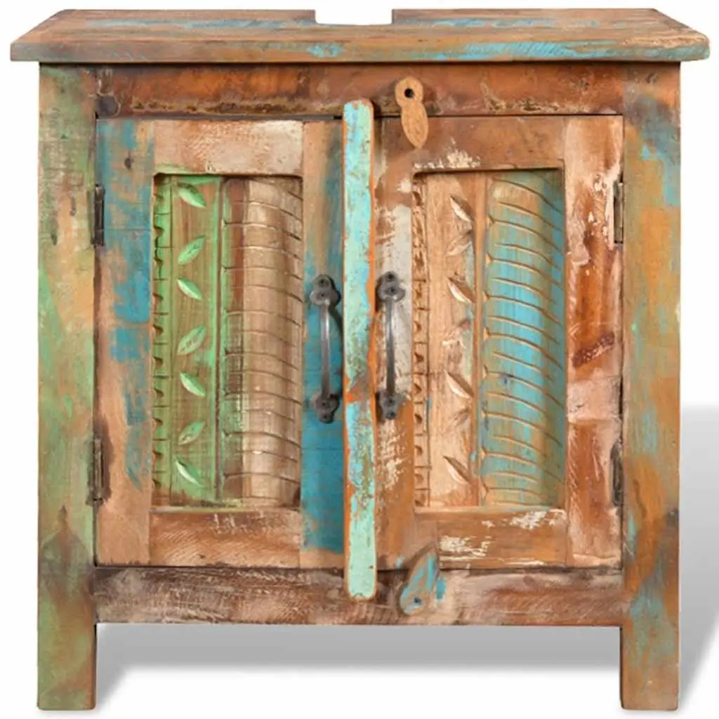 Bathroom Vanity Cabinet Set with Mirror Antique Style 60cm