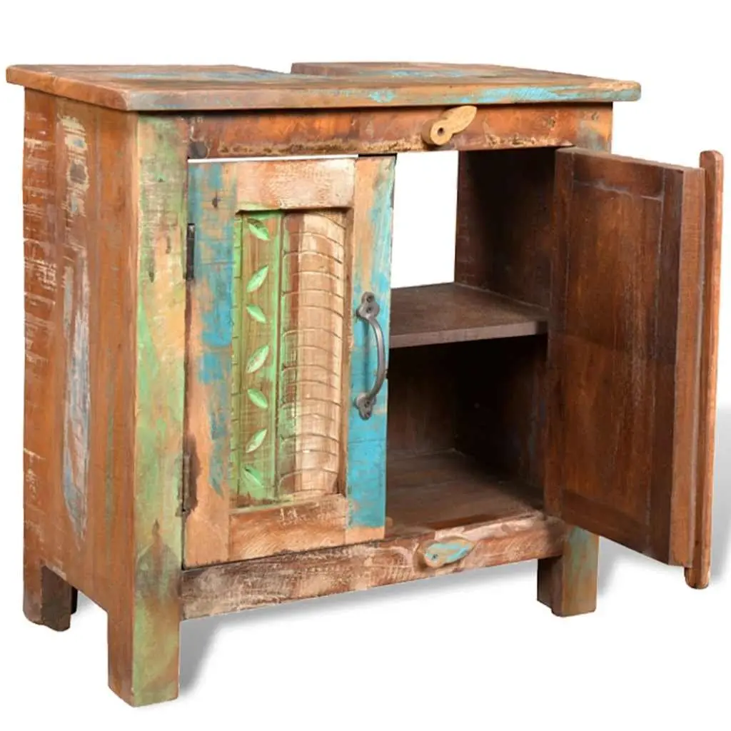 Bathroom Vanity Cabinet Set with Mirror Antique Style 60cm