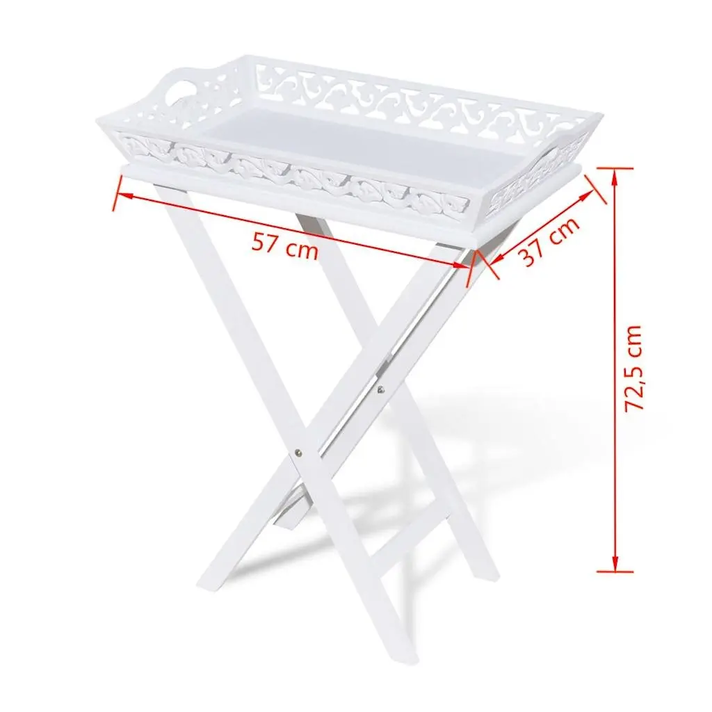 Side Table with Removable Tray