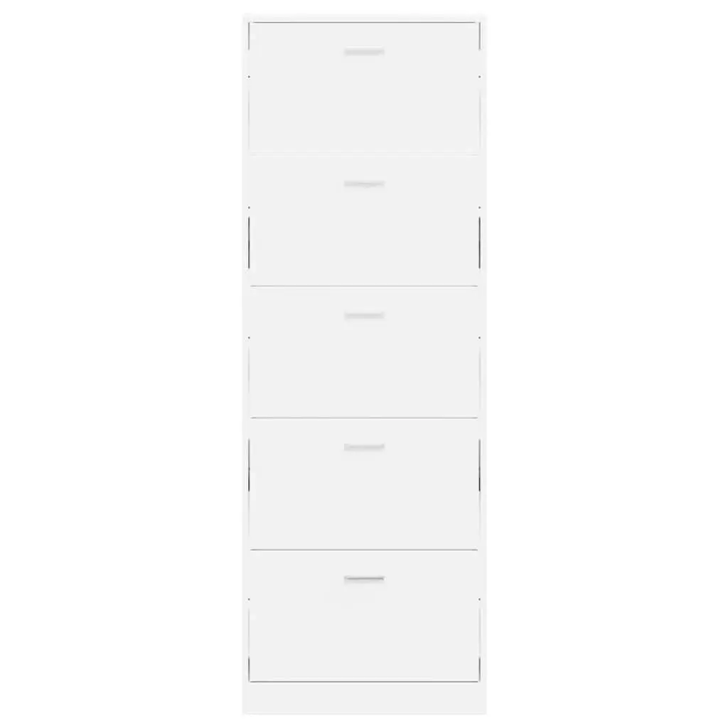 Wooden Shoe Cabinet for Home Organisation 5 Compartments